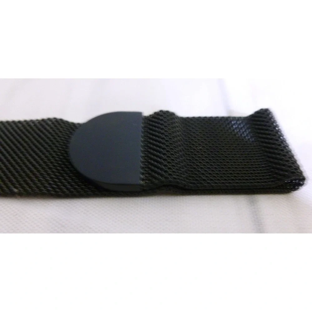 Milanese Loop Mesh Band Strap for Apple Watch 38mm ~ Black ~ New
